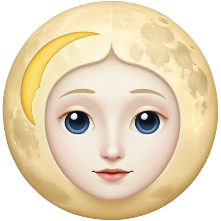 Oli as a moon emoji