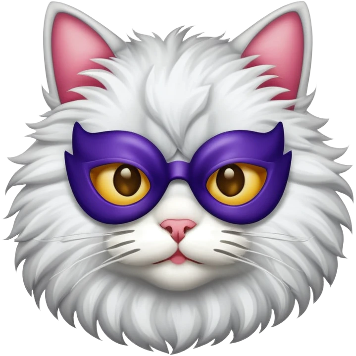 cat wearing a mask emoji