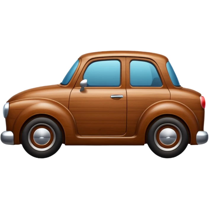 wooden car emoji