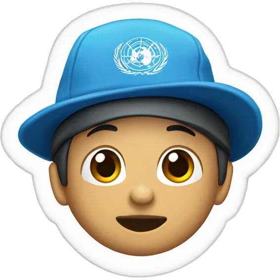 Un chiko con una gorra asia atras  emoji