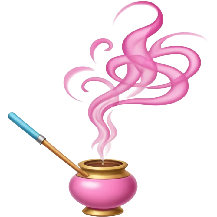 incense pink emoji