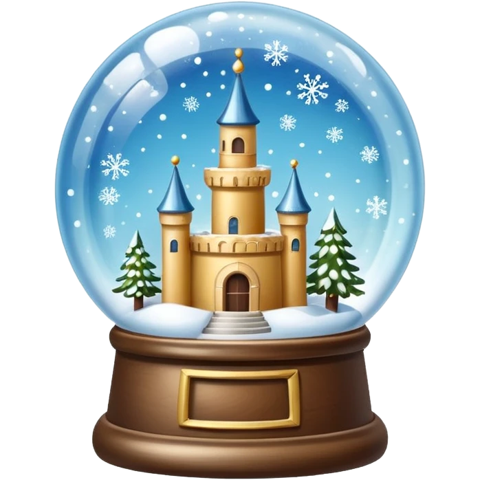 snow-globe, tower inside emoji