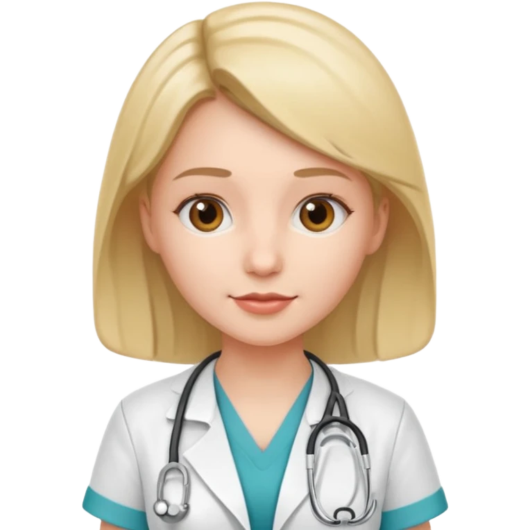 A nurse with a stethoscope emoji