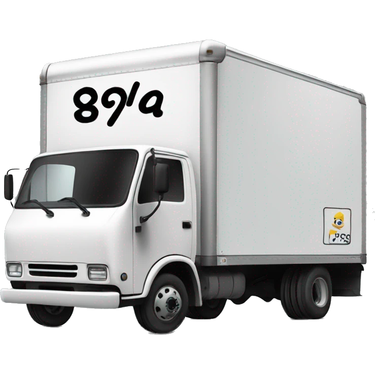 Box truck with “PGS” letters on the side emoji