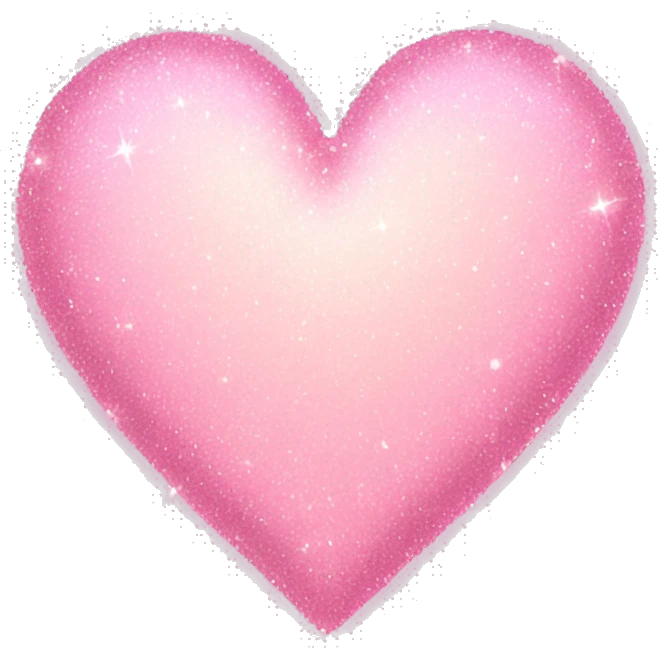Light pink sparkle heart emoji