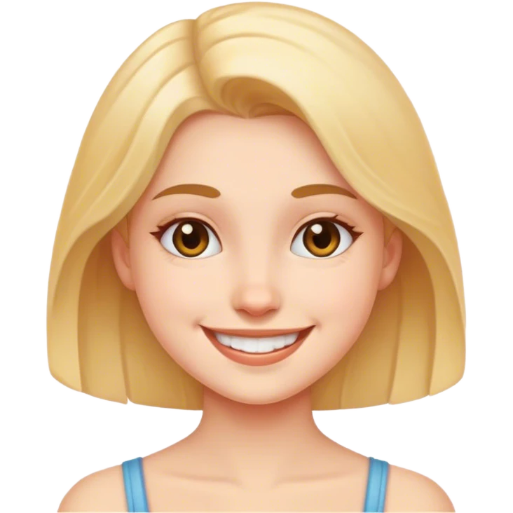 Girl smiling emoji
