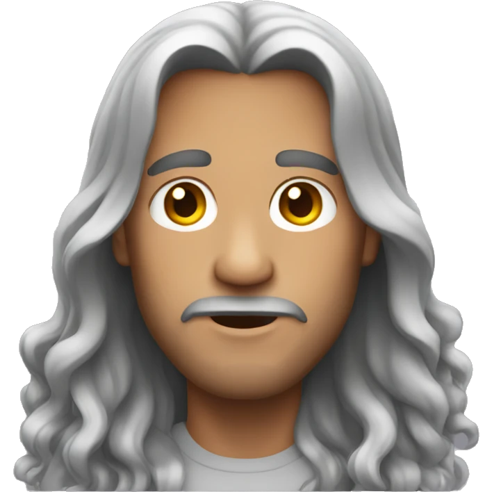 Man with long hair  emoji
