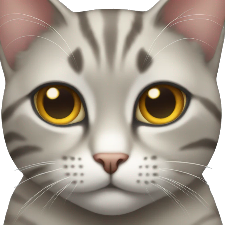 Emoji ios cat portrait close up  emoji