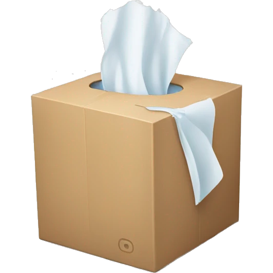 a box of tissues emoji