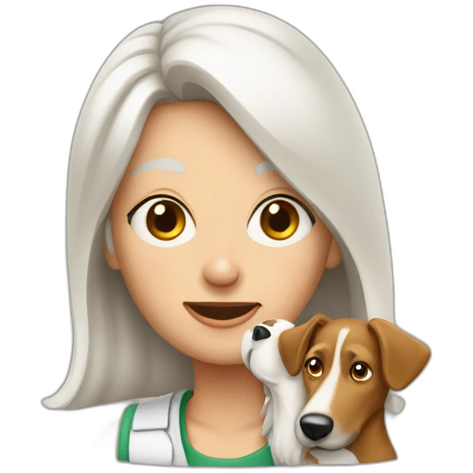 Frau mit Hundegesicht emoji