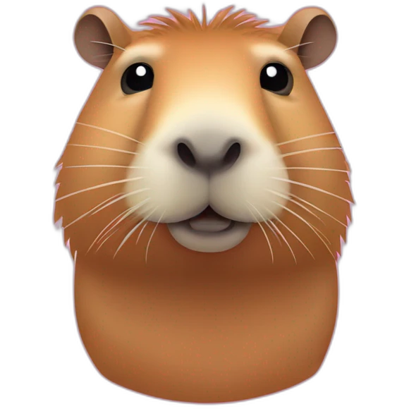 capybara wear bright pink tshirt emoji