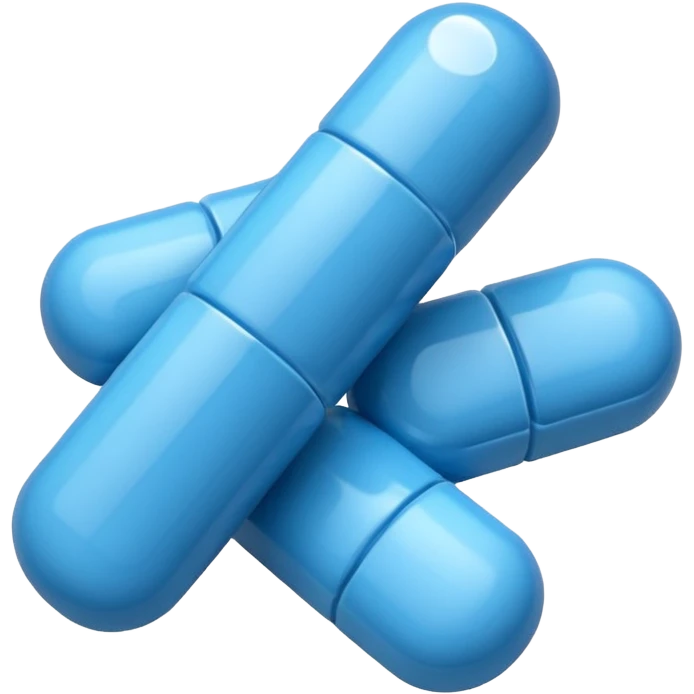 blue medicines emoji