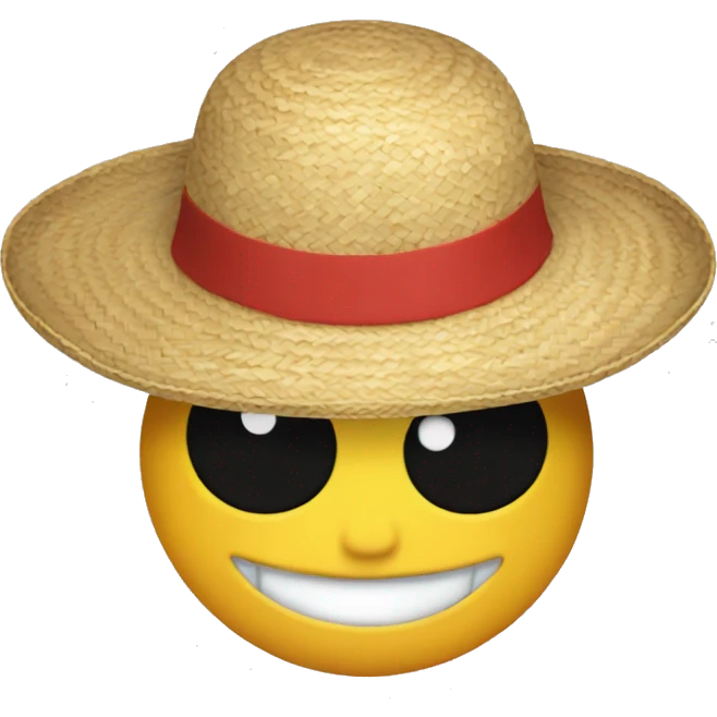 One piece straw hat emoji