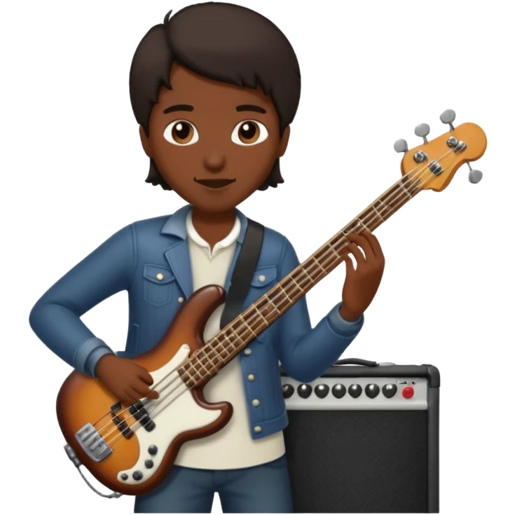 playing Bass Guitar emoji