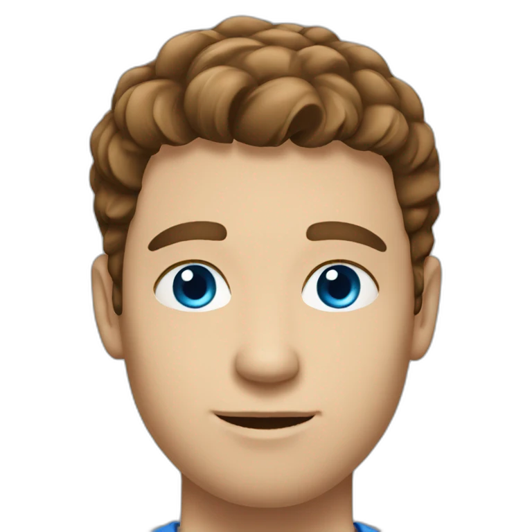 man-with-brown-hair-and-blue-eyes-white emoji