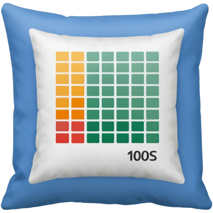 pillow with spreadsheet emoji