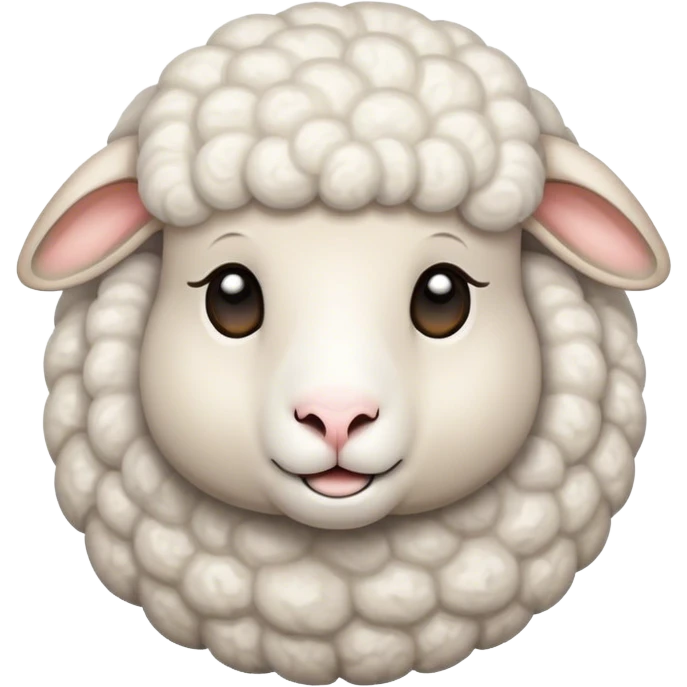 a cute sheep emoji