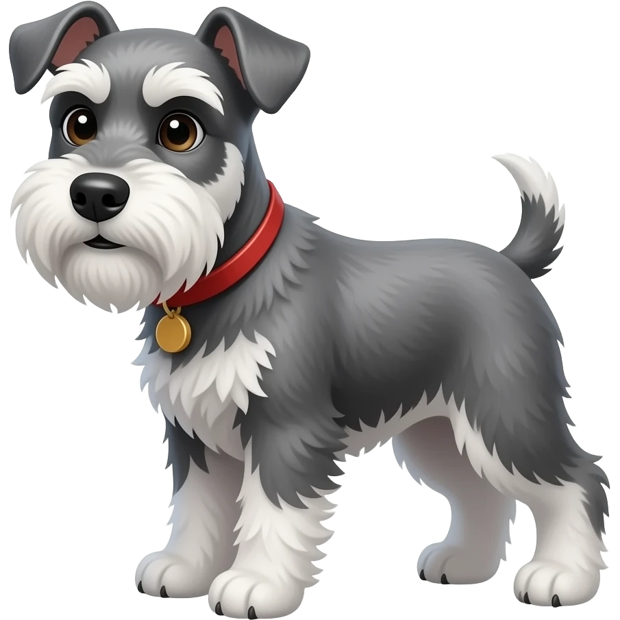 small miniature schnauzzer emoji