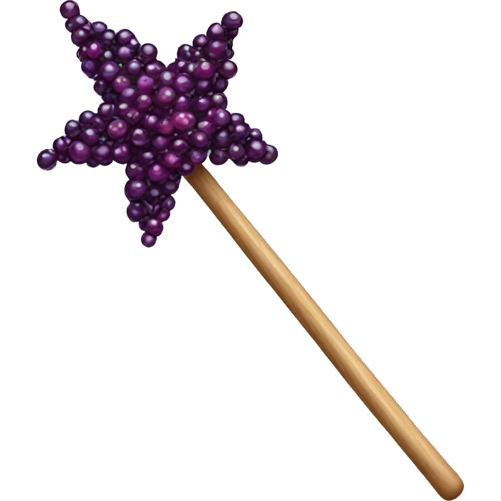Elderberry magic wand emoji