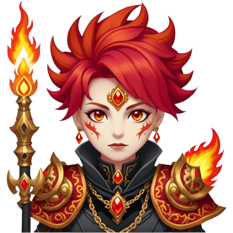 Mavuika The Pyro Archon from Genshin Impact emoji