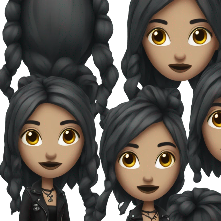 Goth girl emoji