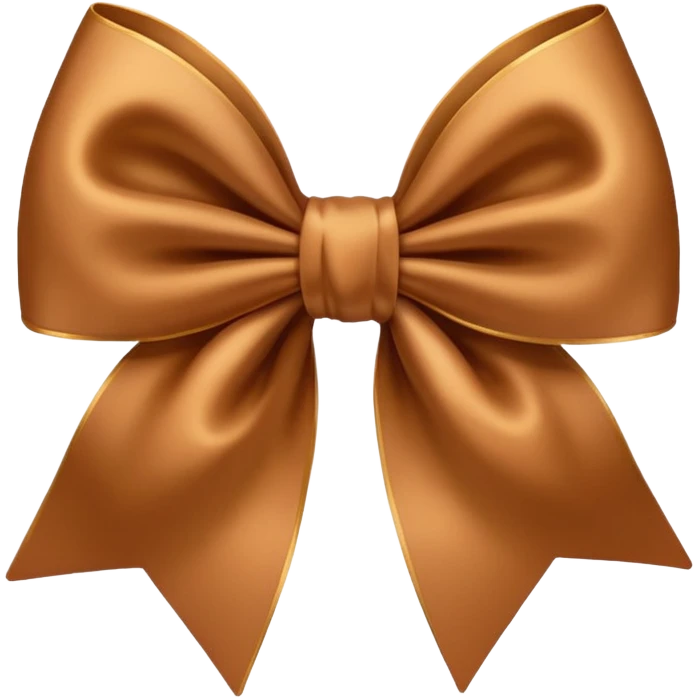Moño marrón  emoji
