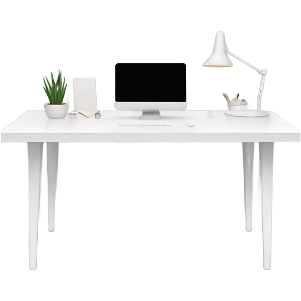 minimalist-clean-work-desk-with-white-wood-colorway-front-view emoji
