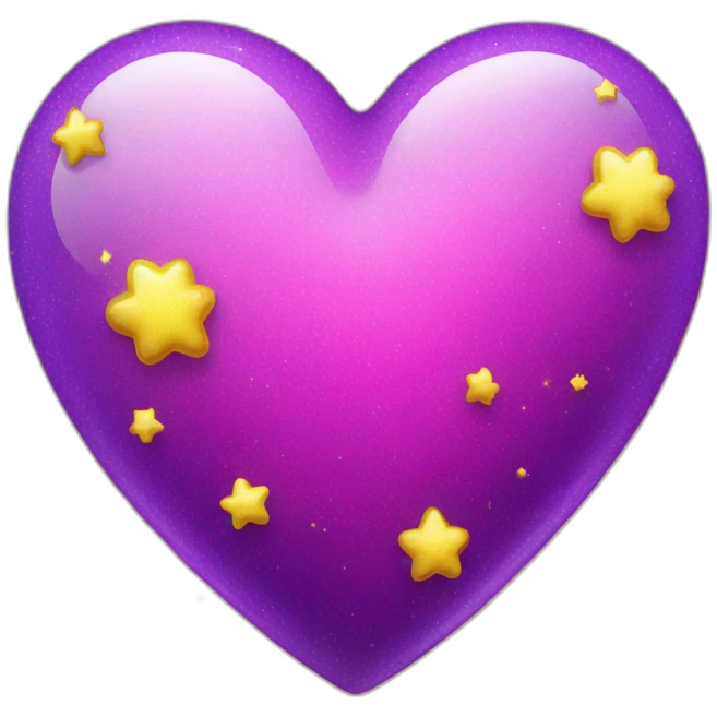 pink-and-purple-heart-with-yellow-sparkles emoji