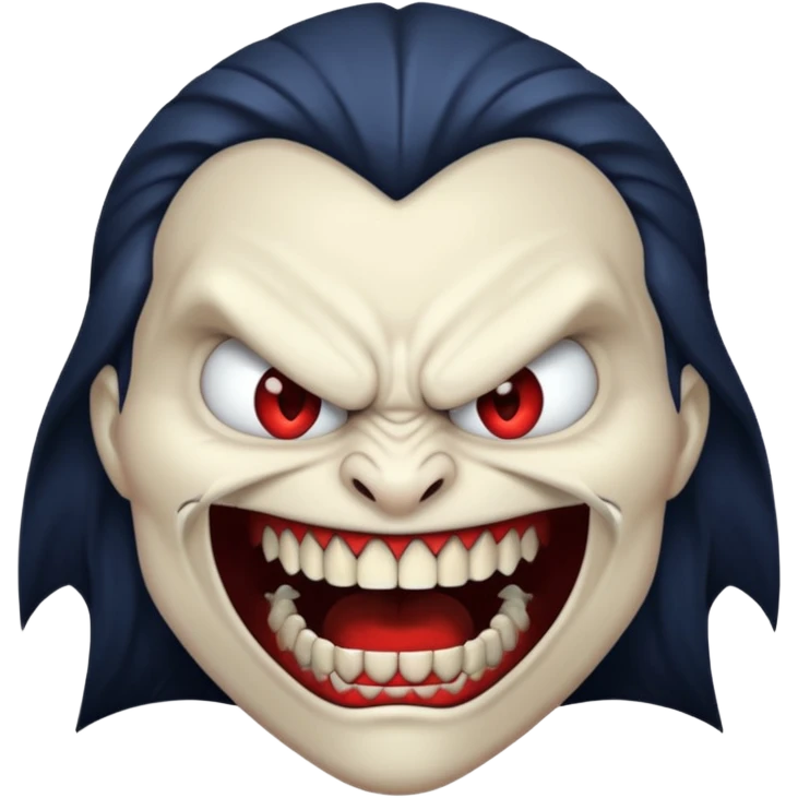 Evil face emoji