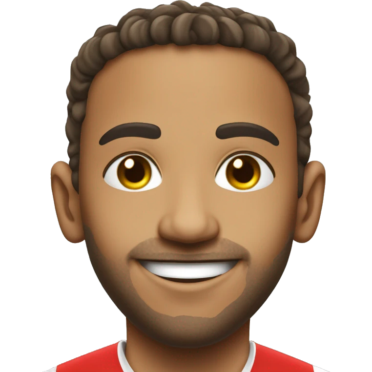 smiling soccer player portrait morocan emoji