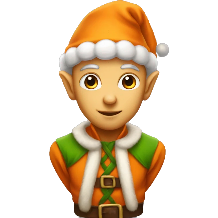 One orange elf all body emoji