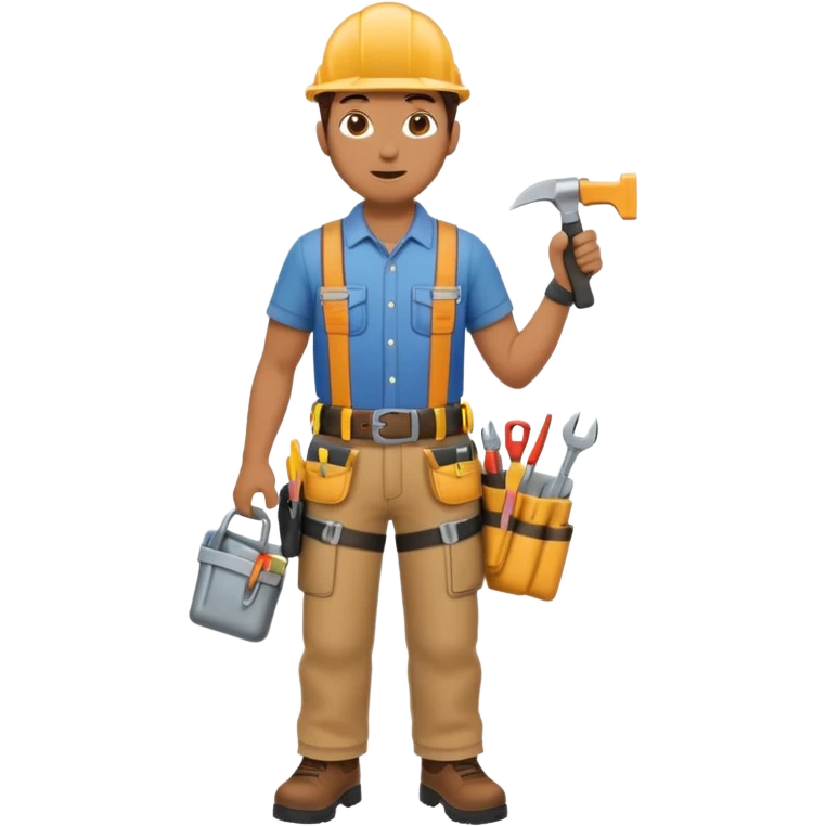 Repairs and Maintenance, tools belt, full body emoji