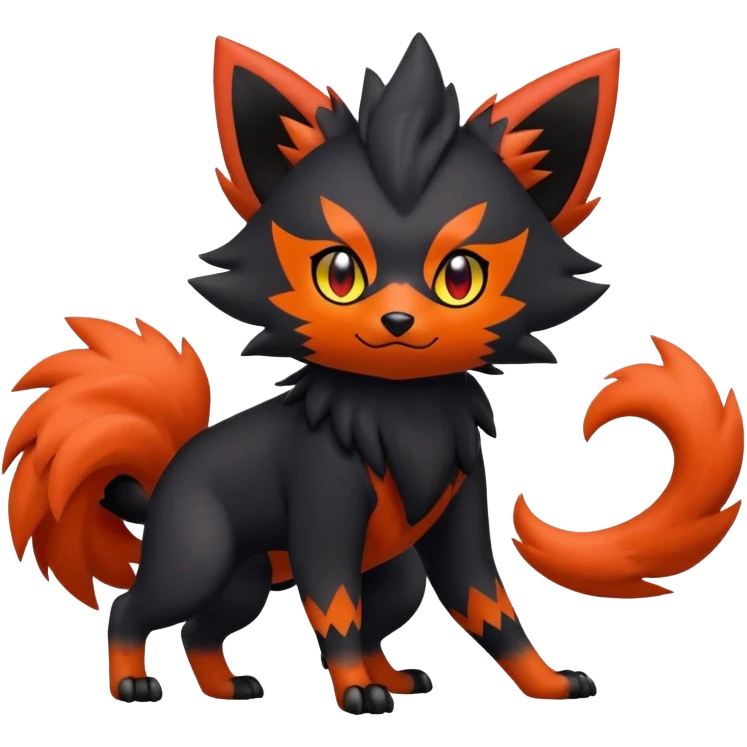 Zorua-Litten-Fakémon-hybrid-creature (full body)  emoji