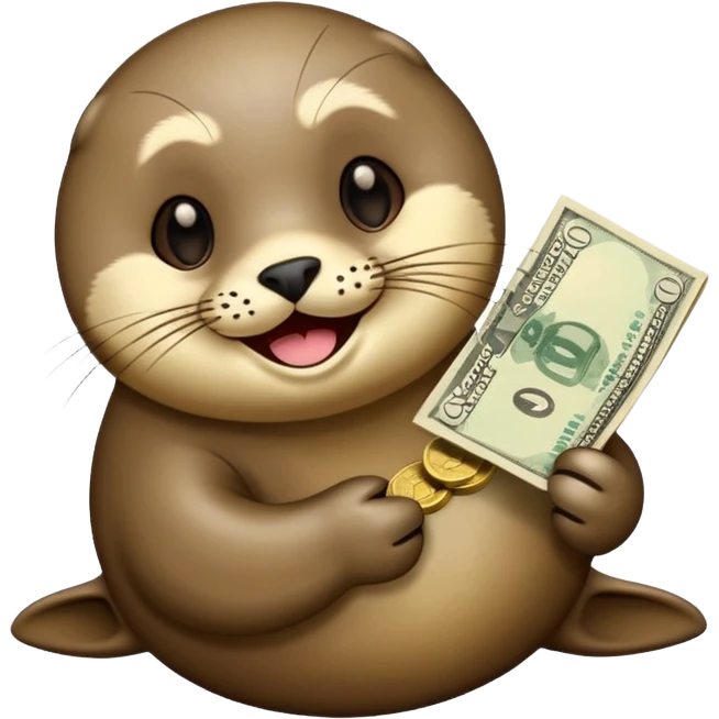 seal with money  emoji