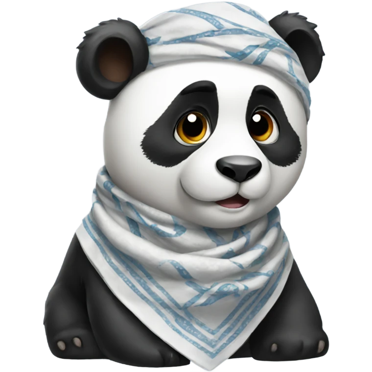 Panda with a bandana on  emoji