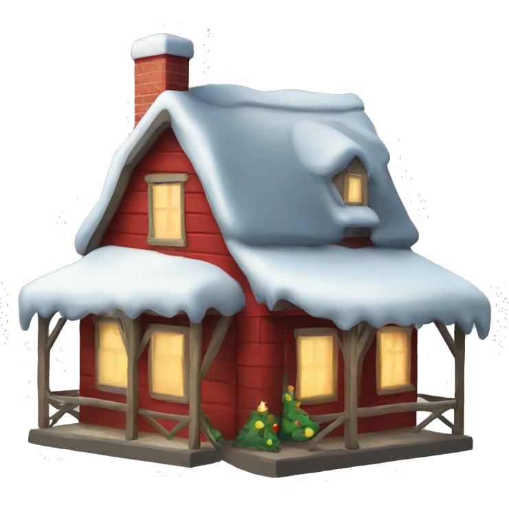 Christmas farmhouse emoji
