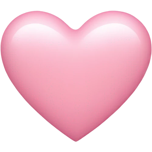 Light pink heart  emoji