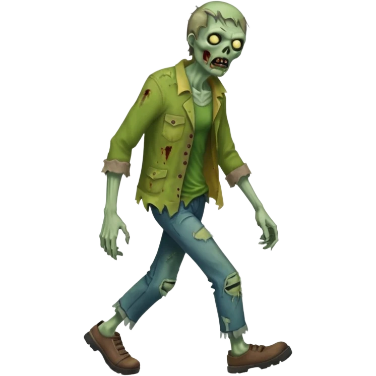 zombie full body walking emoji