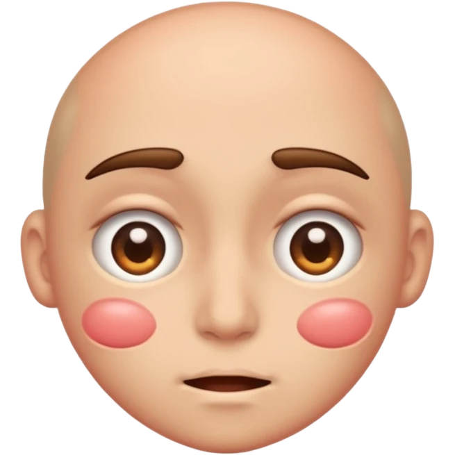 Face with eyes rolling while blushing emoji