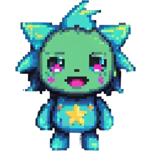 determined star character with bold facial expression emoji