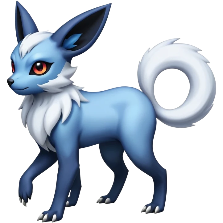 Absol-Umbreon-Fakémon-hybrid-creature (full body)  emoji