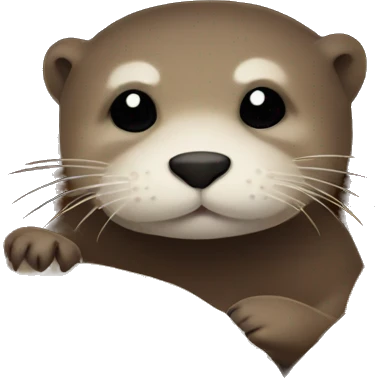 otter cozy in blanket emoji