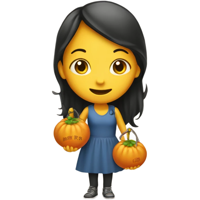 girl holding a sign <Hooks Calabash > emoji