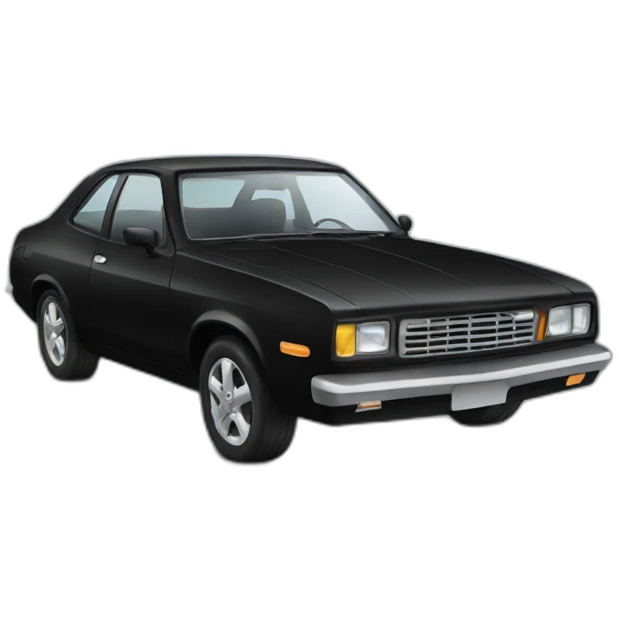 black car front emoji