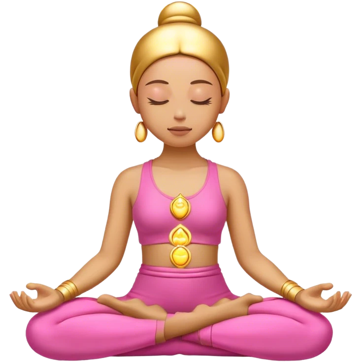 Pink gold spirituality emoji