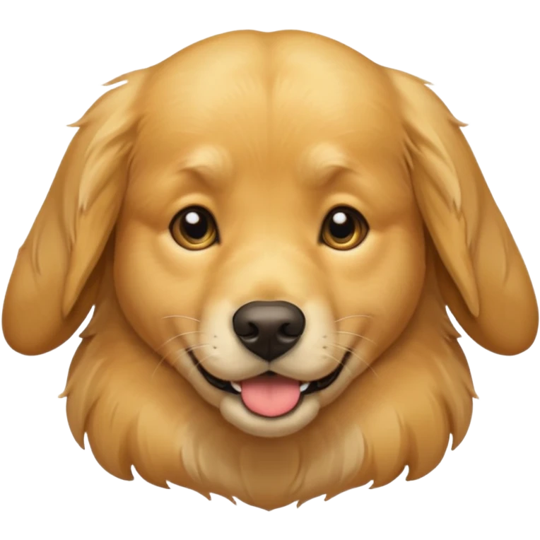 Golden retriever, crying emoji