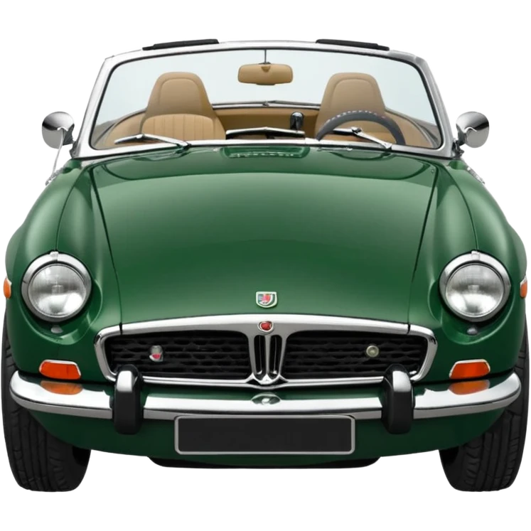 1977 British racing green Mgb roadster chrome bumper wire wheels reg plate YGR 151R  emoji