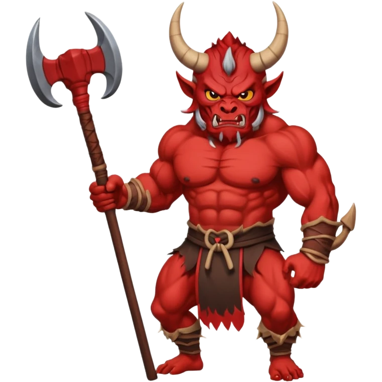 Oni – Horned demon with club. emoji