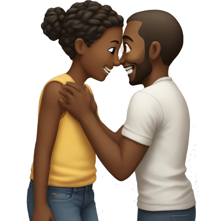 sweet moment between friends emoji