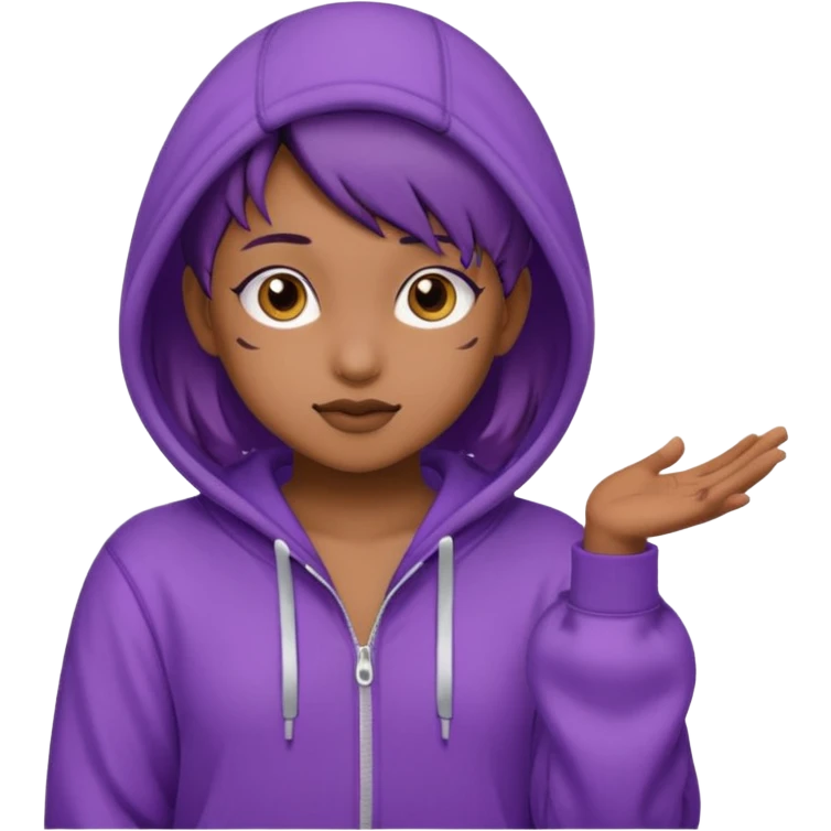 Momo jojo in a purple onesie  emoji